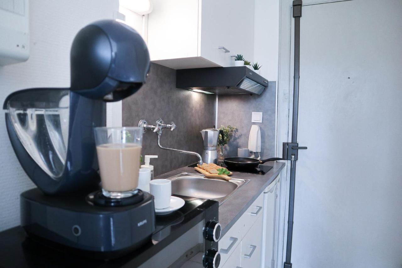 Studio Le Cafe Gourmand - Proche Gare - Coin Tranquille Mulhouse Eksteriør billede